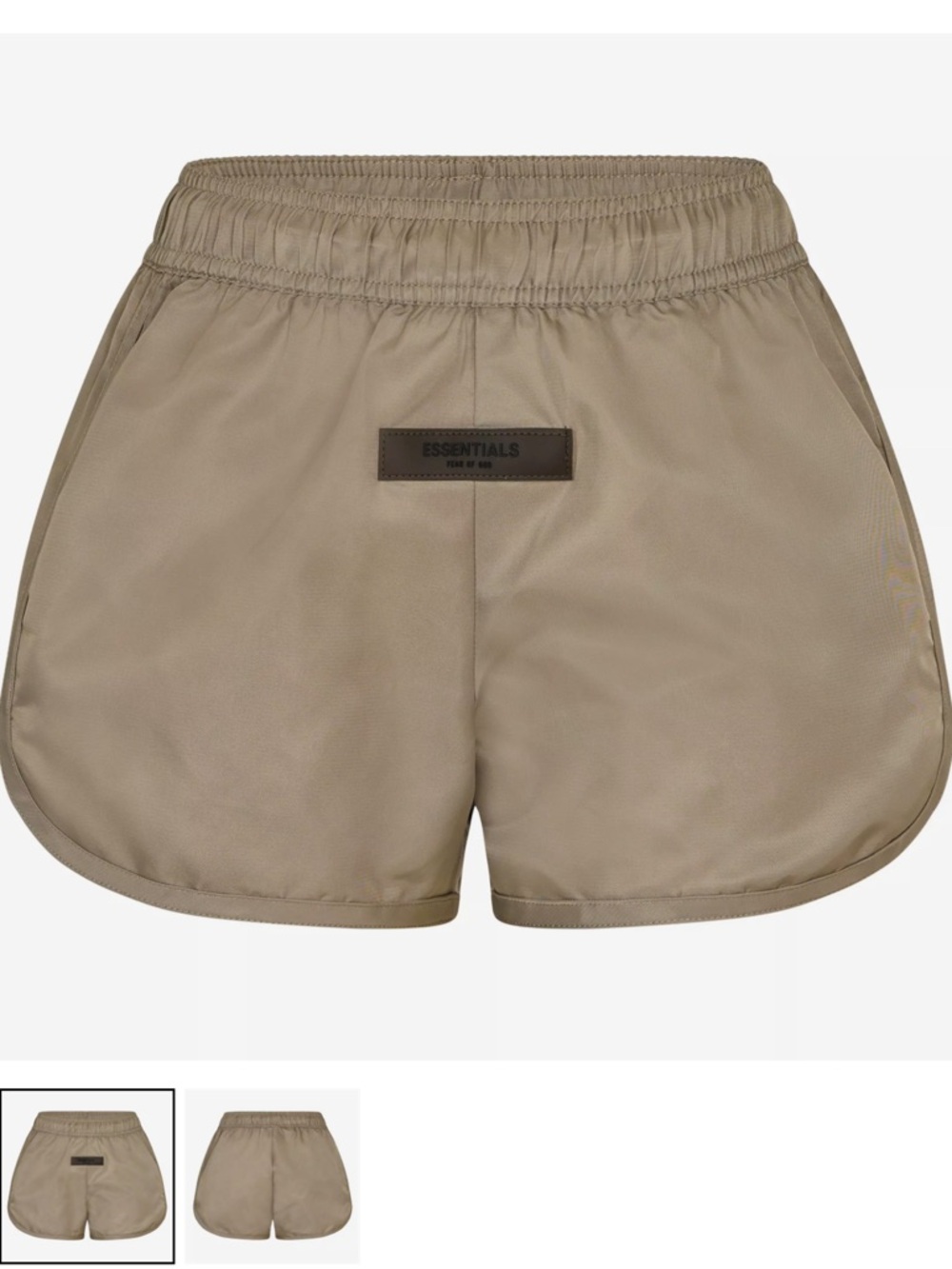 Fear of God ESSENTIALS Women's Taupe Athletic Shorts